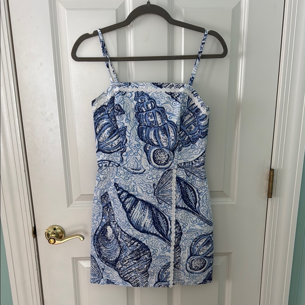 Lilly Pulitzer Nautical Blue and White Mini Dress